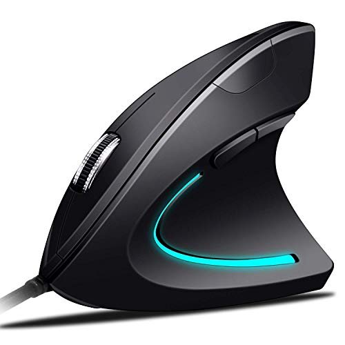 Abauoat Rato Vertical Ergonômico con 4 DPI Ajustables: ¿El mejor mouse para evitar lesiones en muñeca y brazo en 2025?