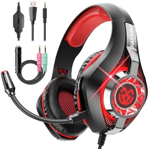 Tatybo Cascos Gaming con Graves 3D y Micrófono Antirruido: ¿Son los auriculares más cómodos para largas sesiones en PS5, Xbox y PC?
